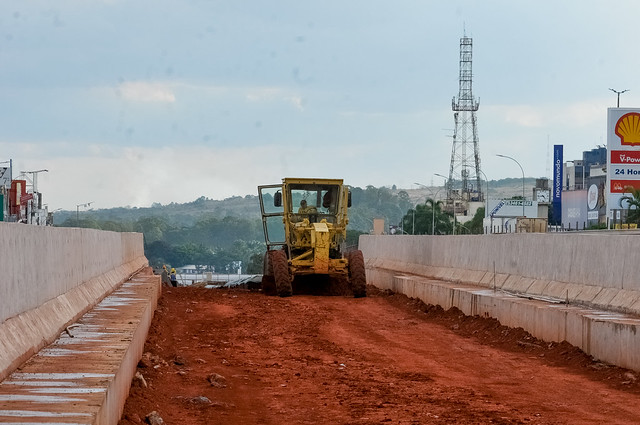 Pista exclusiva do BRT no Túnel de Taguatinga passa por impermeabilização