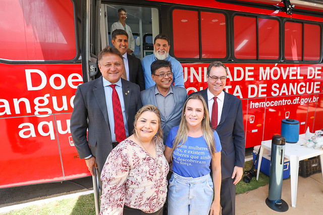 Ônibus do Hemocentro fará até 100 coletas de sangue por dia